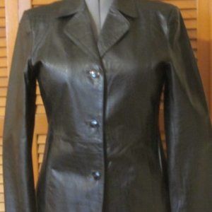 Worthington Black Size Small Leather Jacket